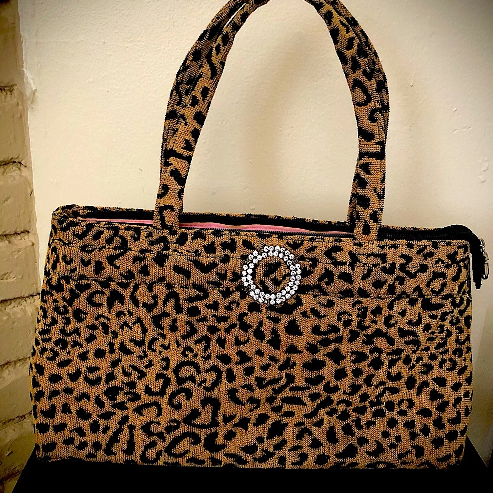 Vintage Leopard Handbag Tote
